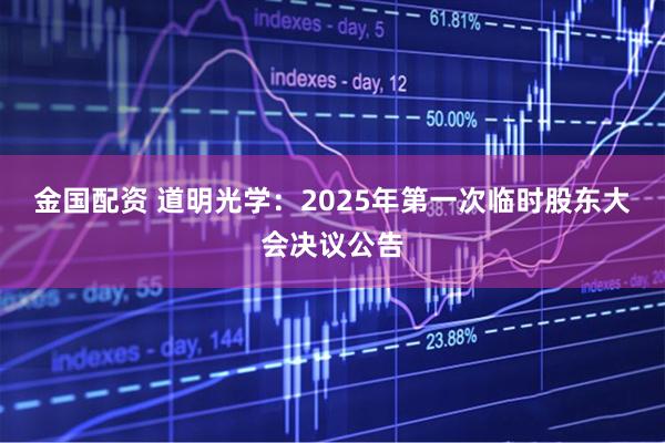 金国配资 道明光学：2025年第一次临时股东大会决议公告